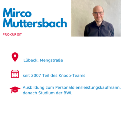 Steckbrief des Knoop Mitarbeiters Mirco Muttersbach